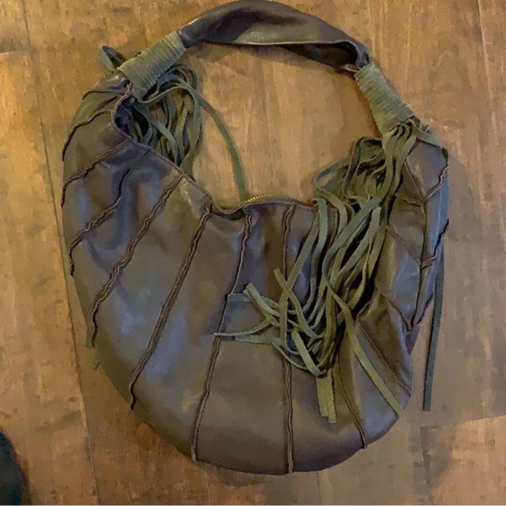 Lucky Brand Brown Leather Hobo Bag